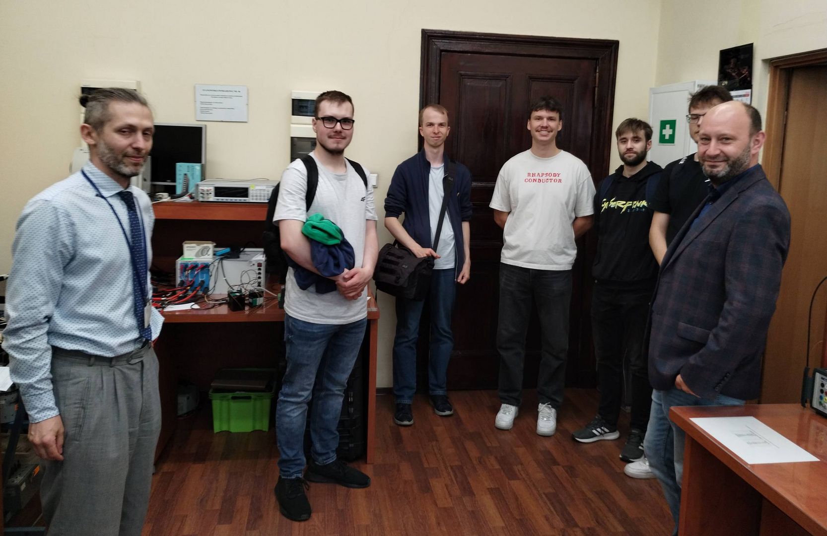 Zdjęcie z wizyty studentów w Okręgowym Urzędzie Miar w Szczecinie